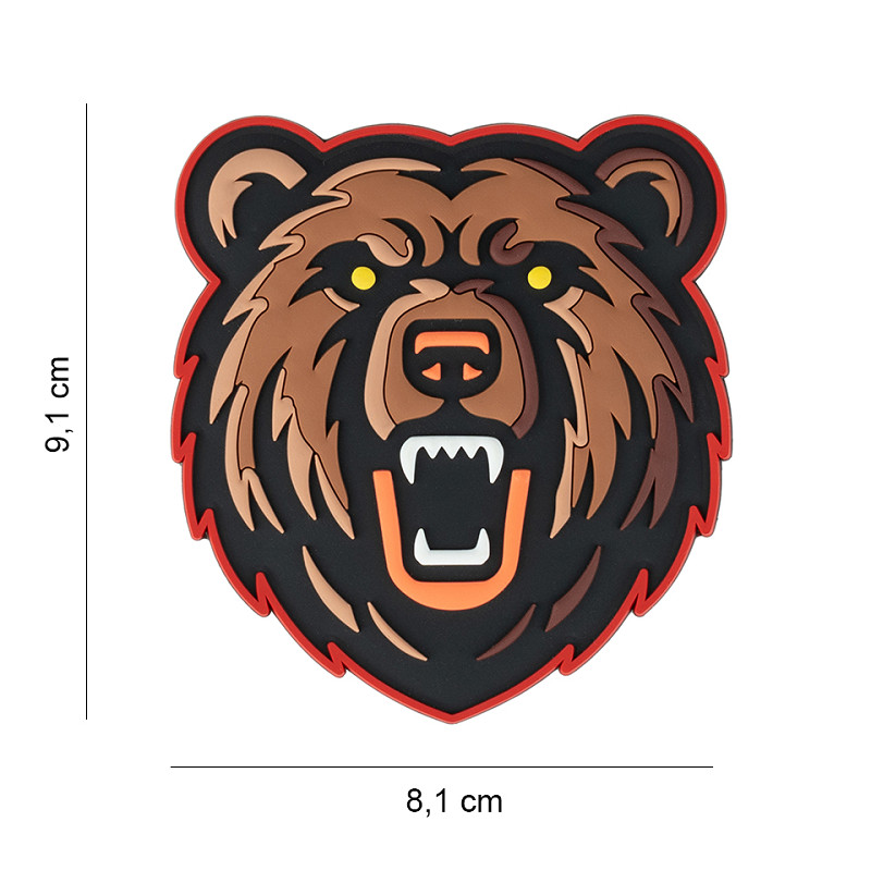 Patch 3D PVC Grizzly bear